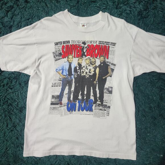 American Vintage Other - Vintage 1994 Sawyer Brown Tour Tee XL USA Made – “The Boys & Me” 24x30
